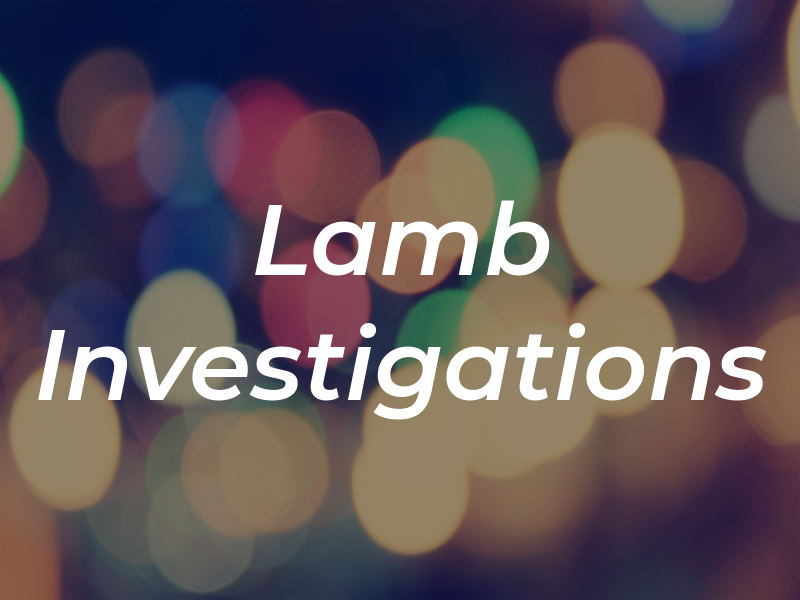 Lamb Investigations