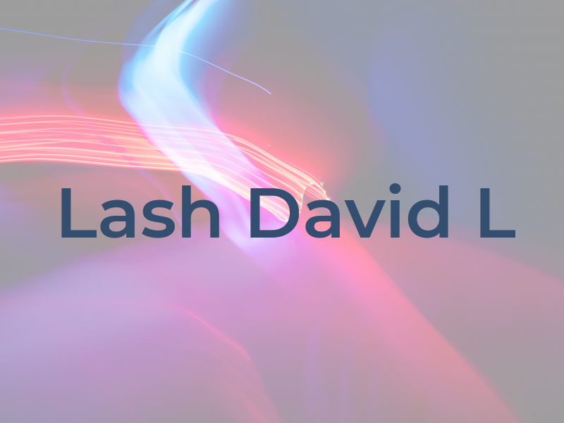Lash David L