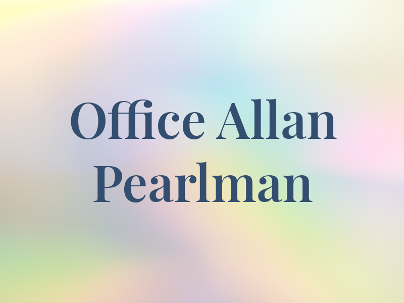 Law Office of Allan R. Pearlman
