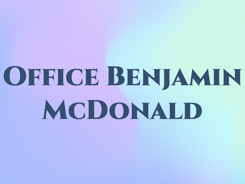 Law Office of Benjamin C. McDonald