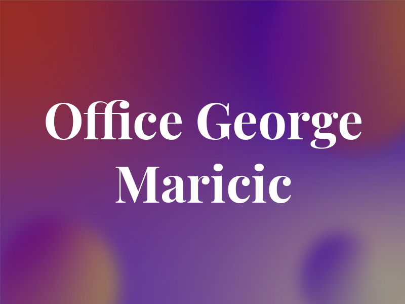 Law Office of George Maricic