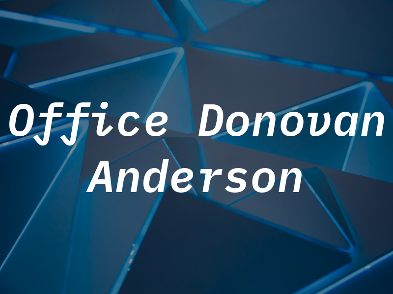 Law Office of Donovan Anderson
