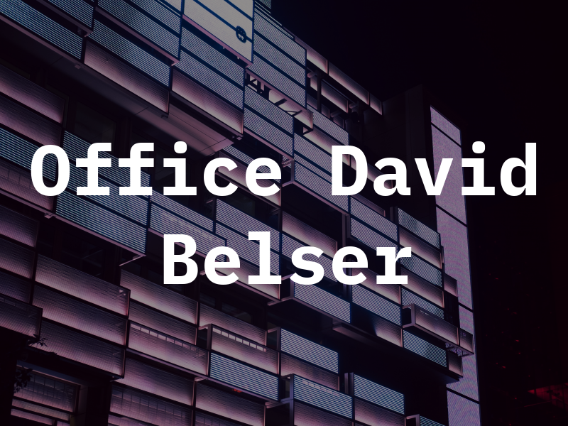 Law Office of David E. Belser