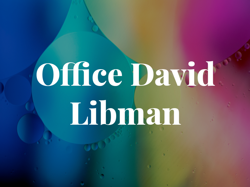Law Office of David E. Libman