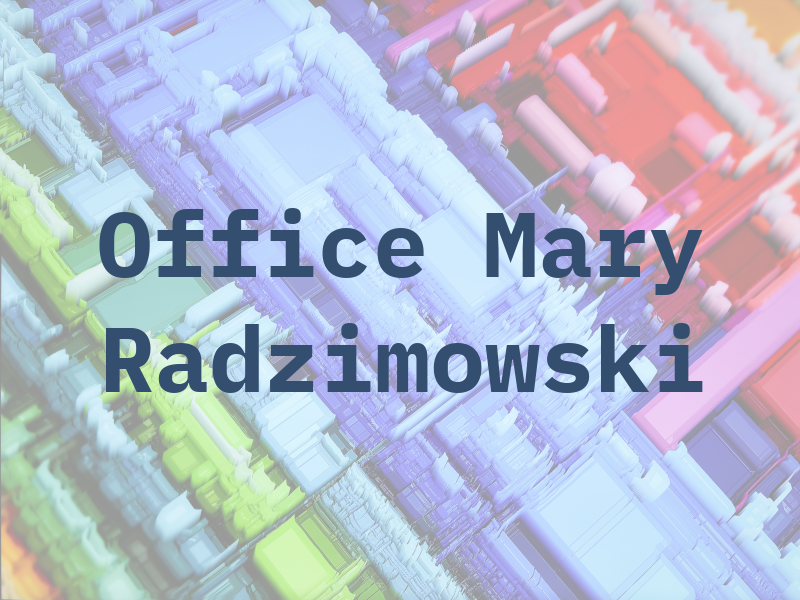 Law Office of Mary L. Radzimowski