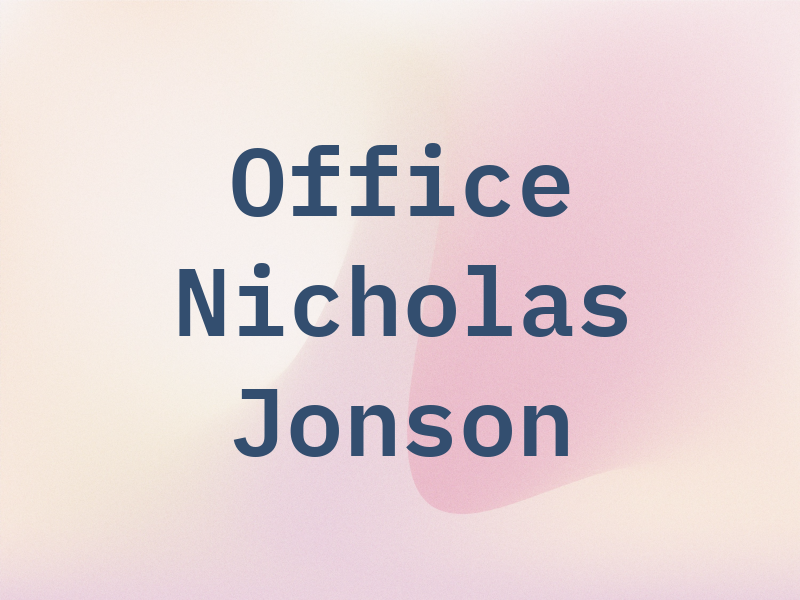 Law Office of Nicholas D. Jonson