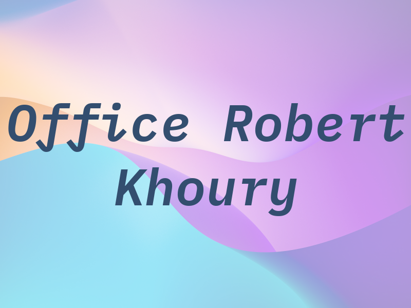 Law Office of Robert P Khoury