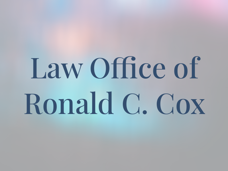 Law Office of Ronald C. Cox