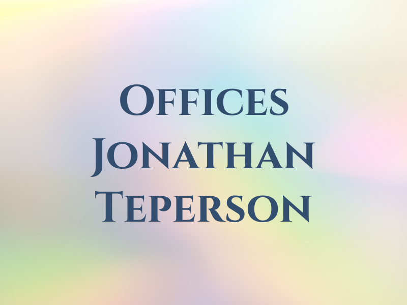 Law Offices Jonathan Teperson