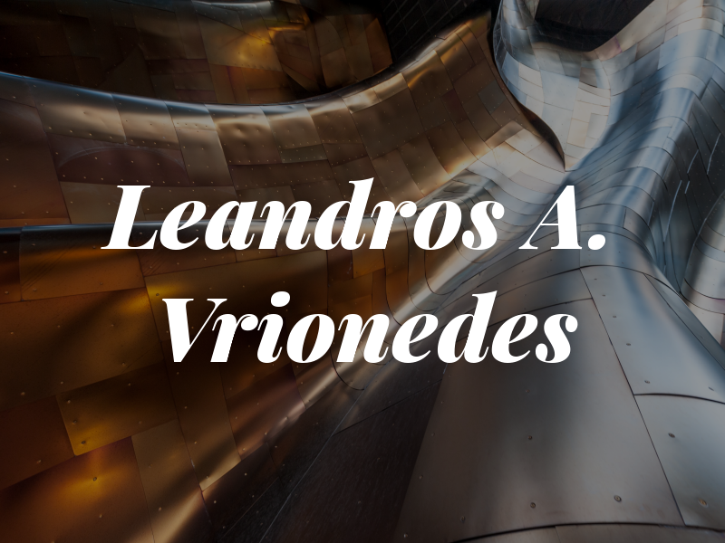 Leandros A. Vrionedes