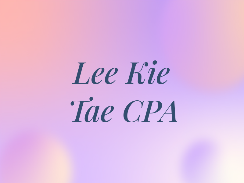 Lee Kie Tae CPA