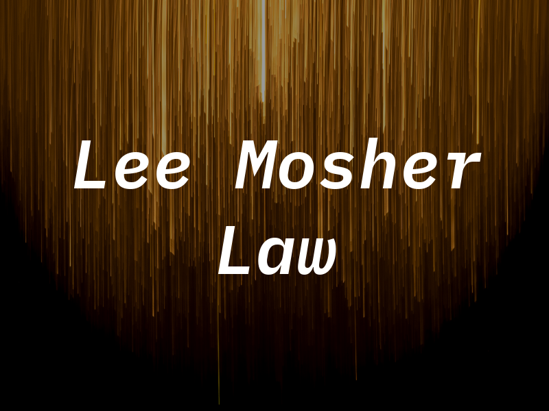 Lee Mosher Law
