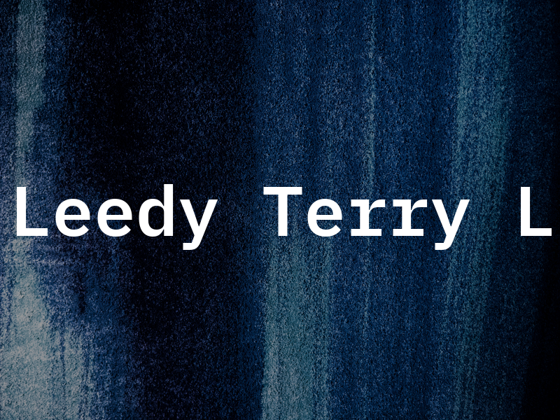 Leedy Terry L