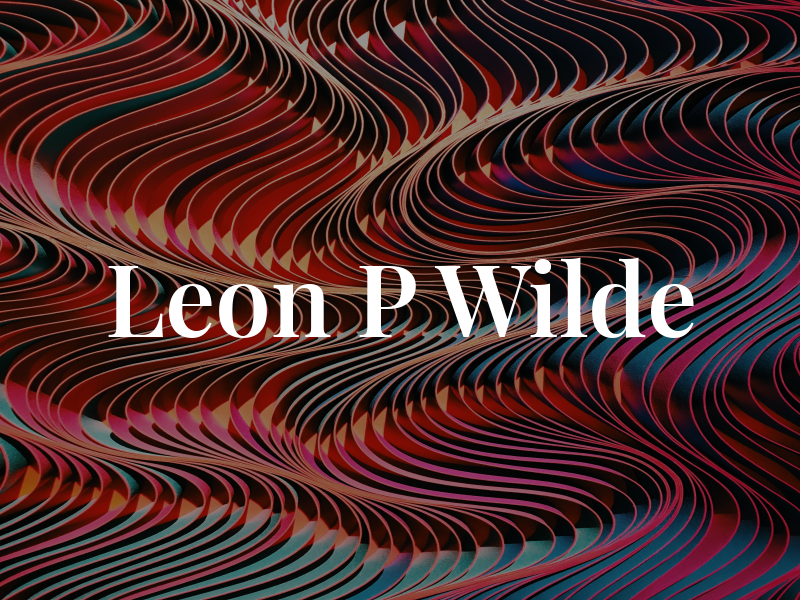 Leon P Wilde