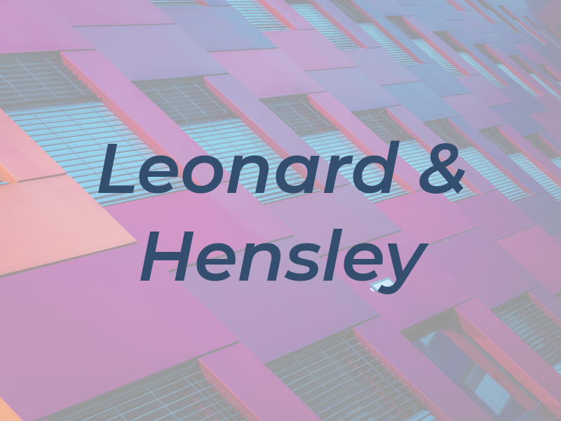 Leonard & Hensley