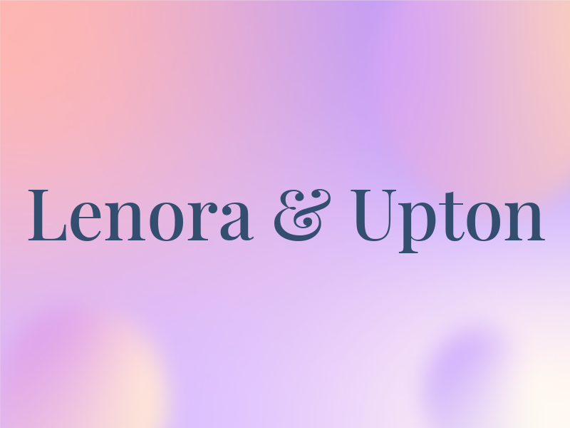 Lenora & Upton