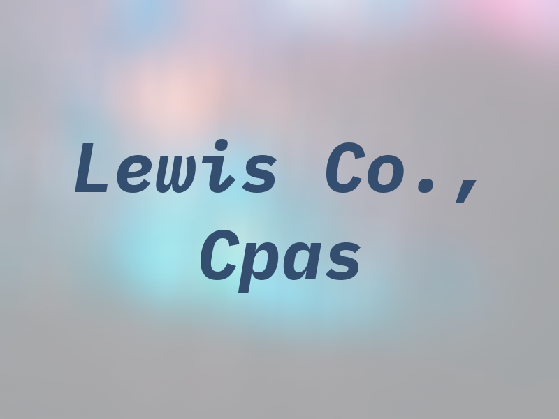 Lewis & Co., Cpas