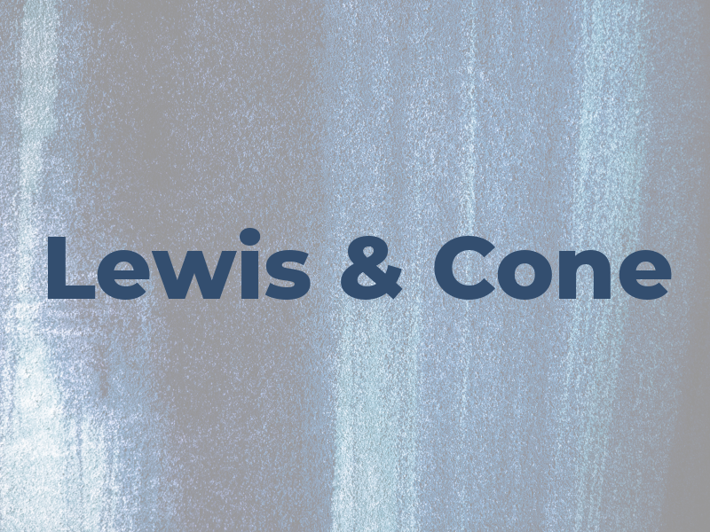 Lewis & Cone
