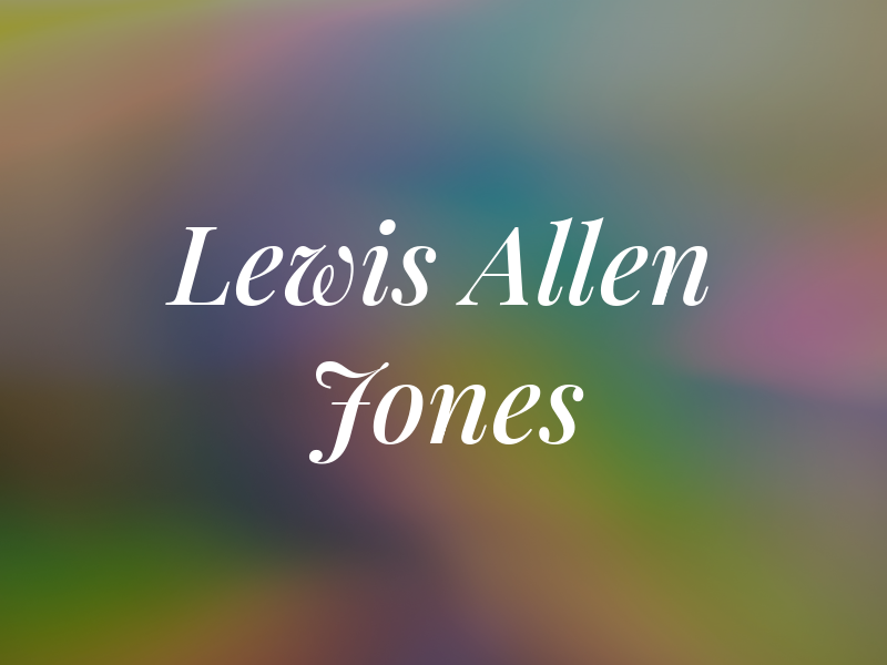 Lewis Allen Jones & Co