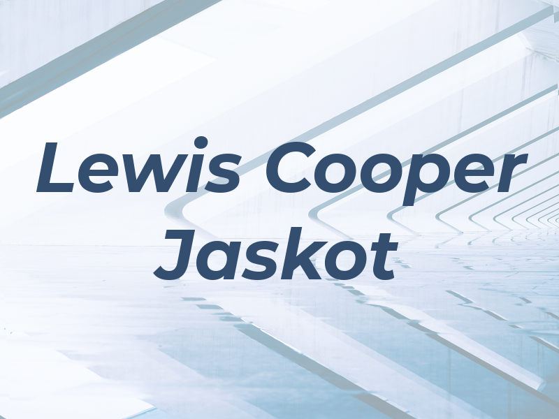 Lewis Cooper Jaskot
