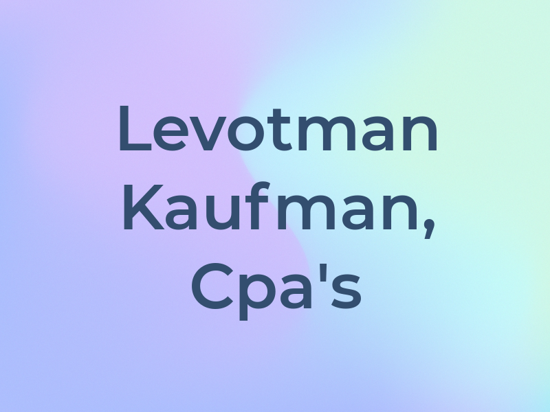 Levotman & Kaufman, Cpa's