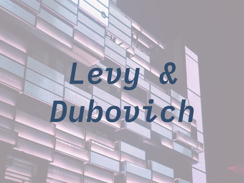 Levy & Dubovich