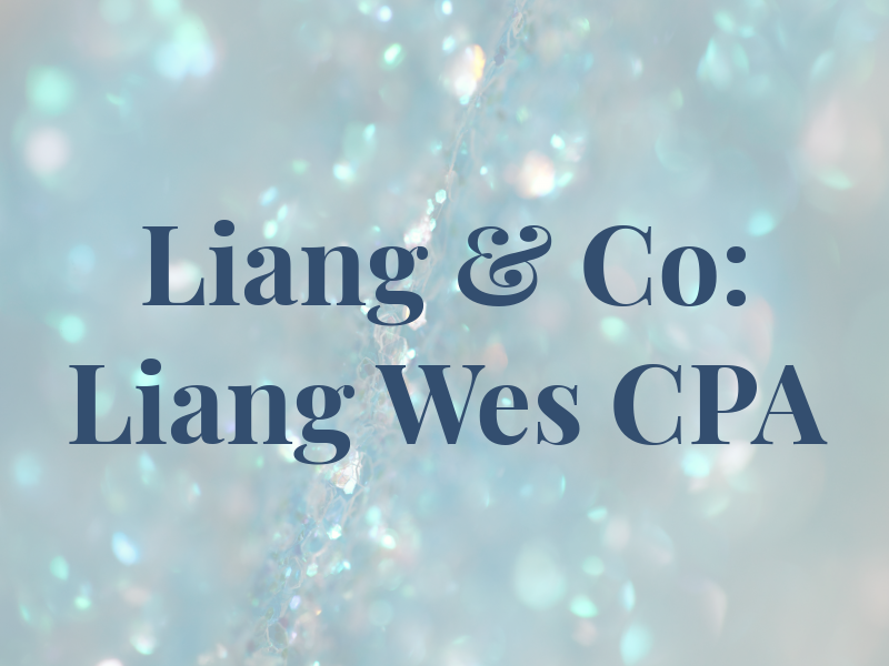 Liang & Co: Liang Wes CPA