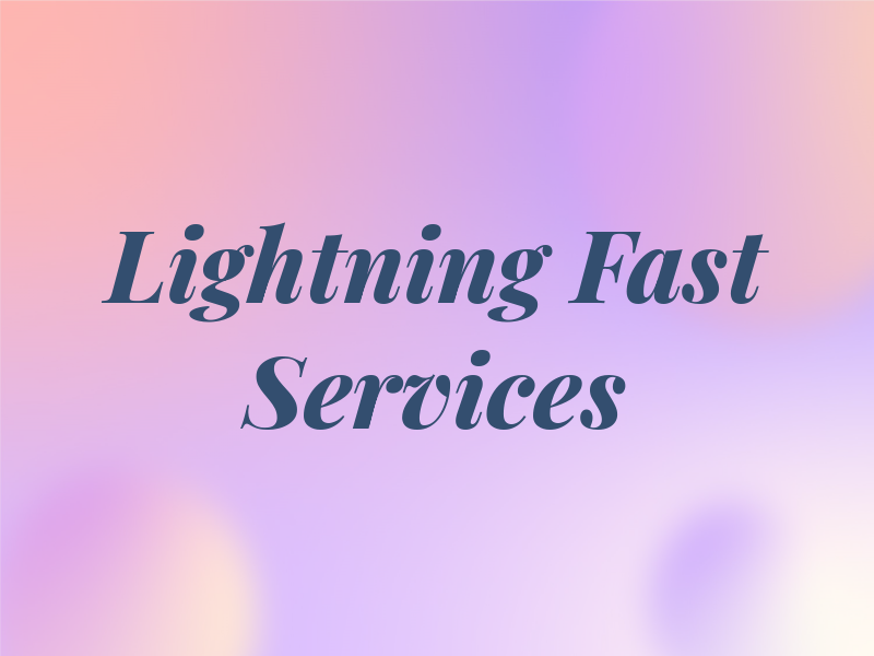 Lightning Fast Tax Services