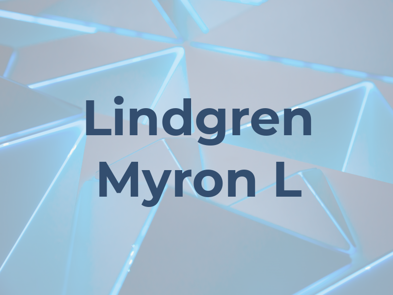 Lindgren Myron L