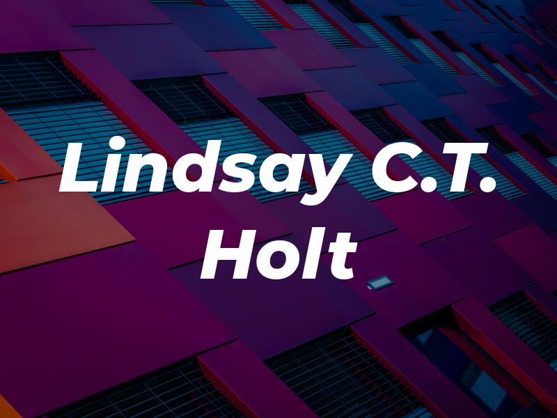 Lindsay C.T. Holt