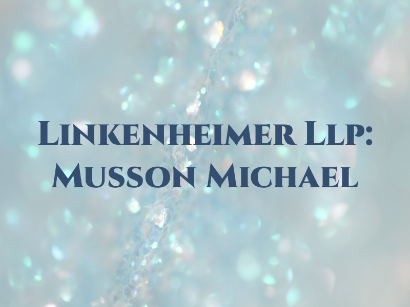 Linkenheimer Llp: Musson Michael R CPA