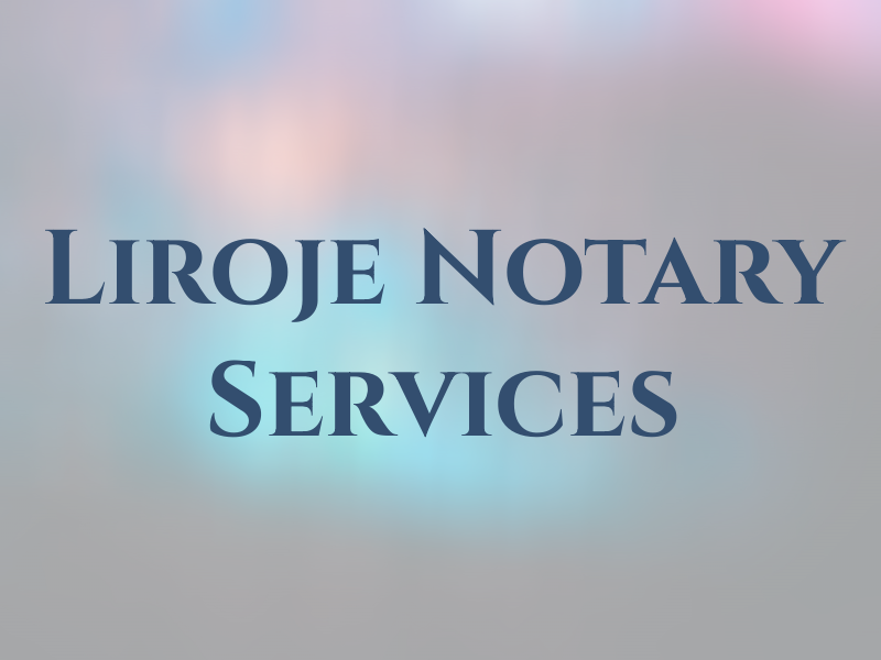 Liroje Notary & Tax Services