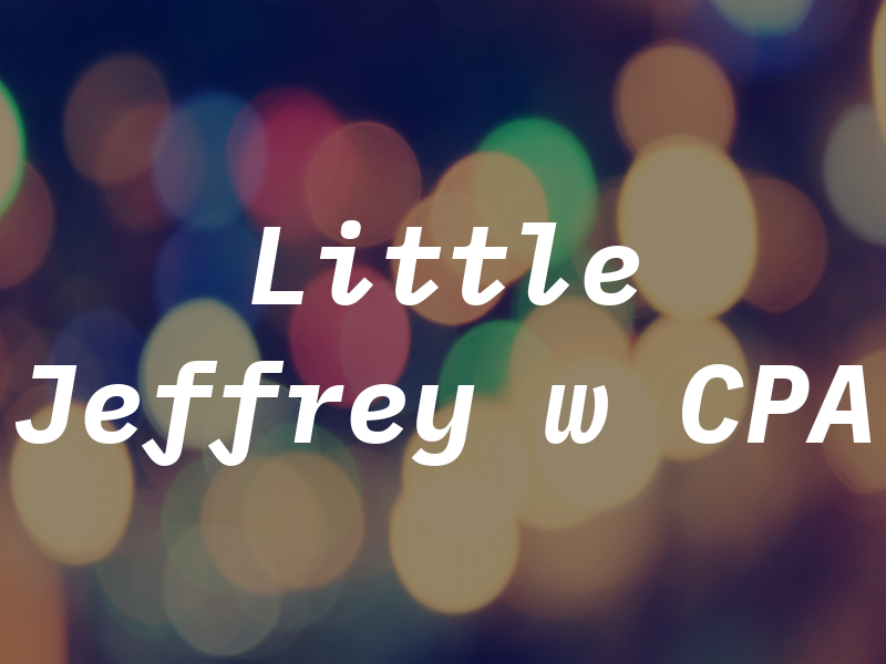 Little Jeffrey w CPA