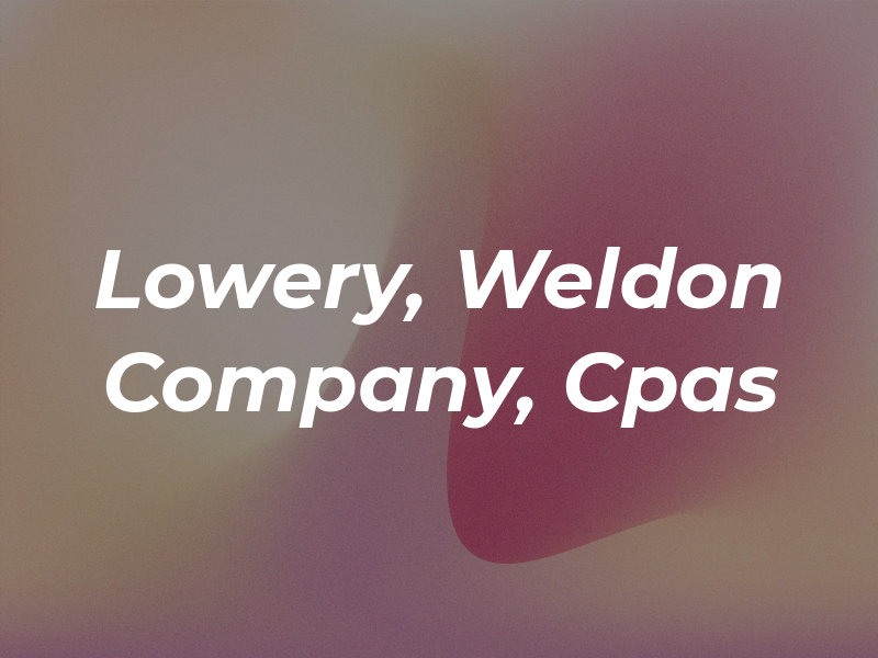 Lowery, Weldon & Company, Cpas