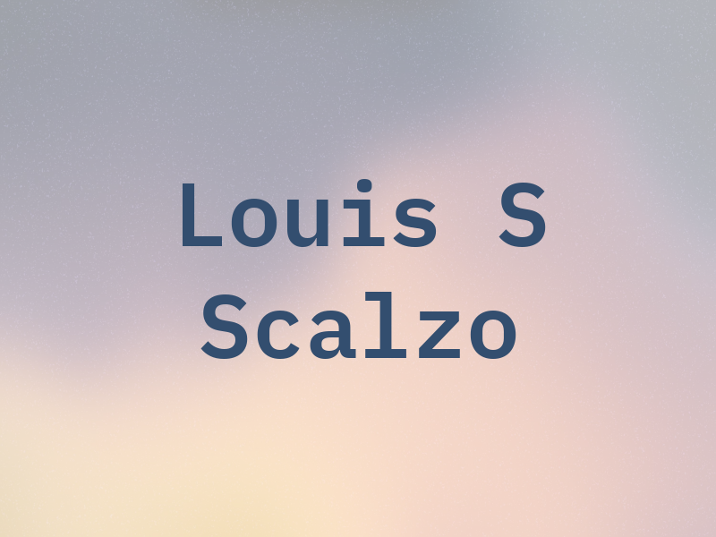 Louis S Scalzo