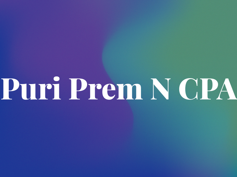 Puri Prem N CPA