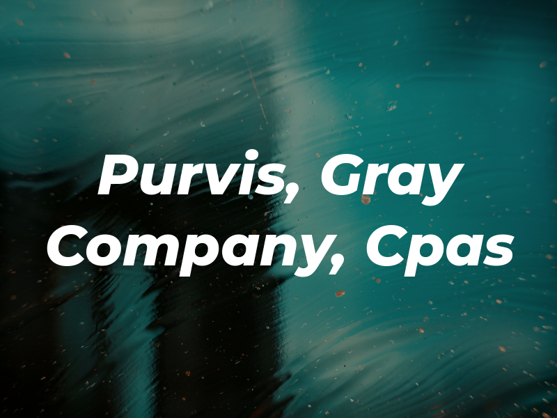 Purvis, Gray & Company, Cpas