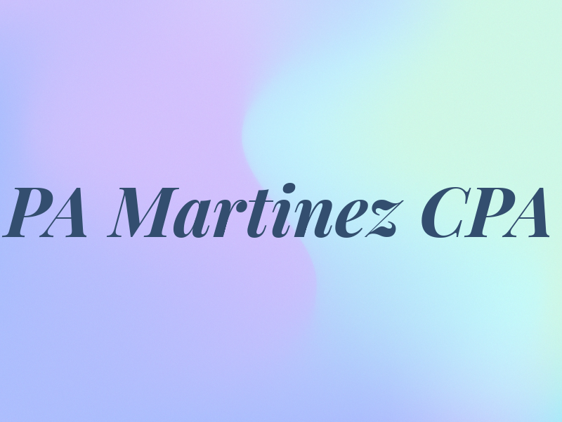PA Martinez CPA