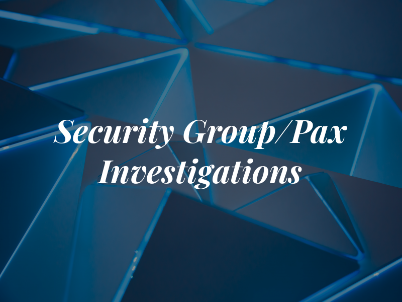 PAX Security Group/Pax Investigations