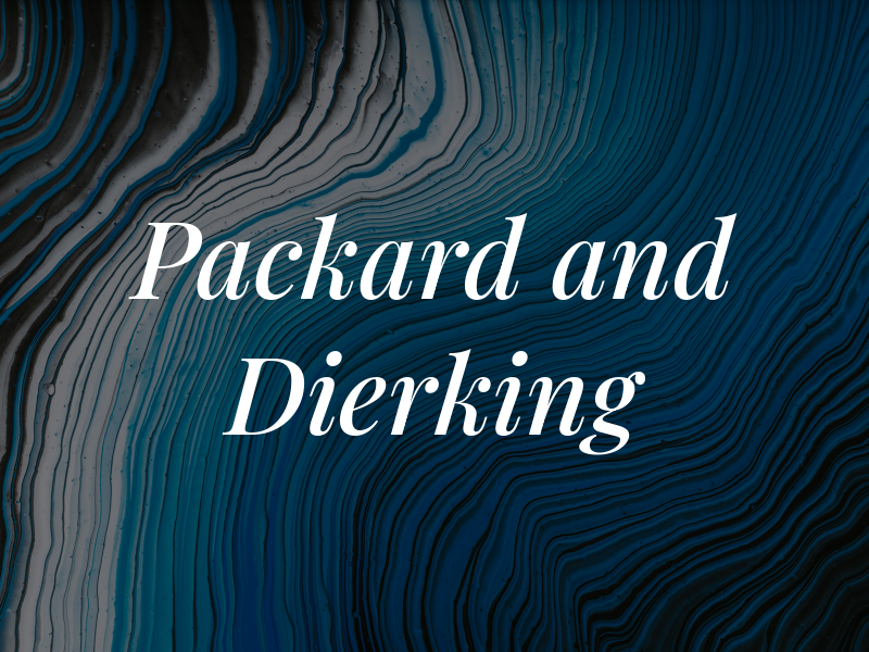 Packard and Dierking