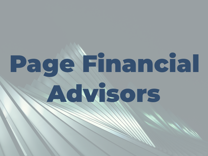 Page Financial Advisors