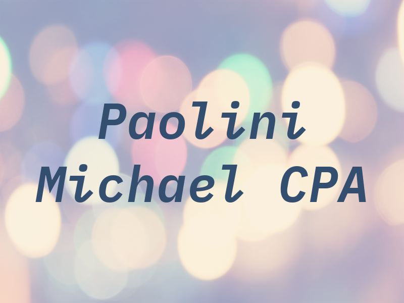 Paolini Michael CPA