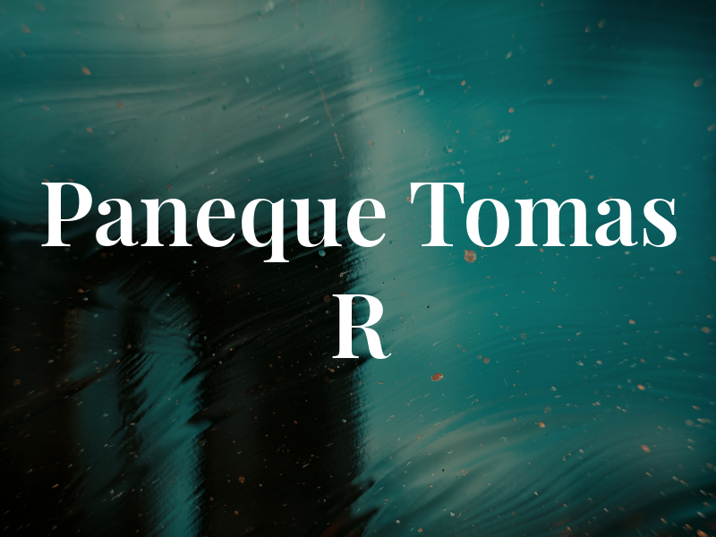 Paneque Tomas R