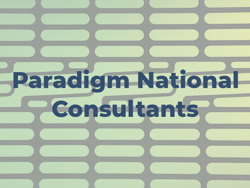 Paradigm National Consultants