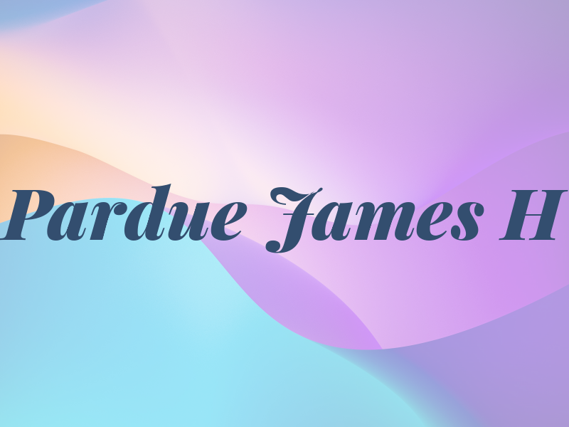 Pardue James H