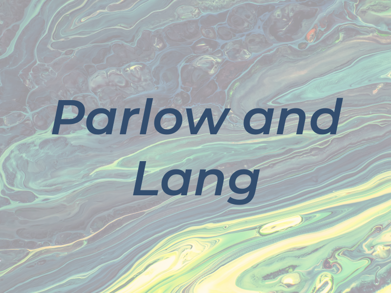 Parlow and Lang