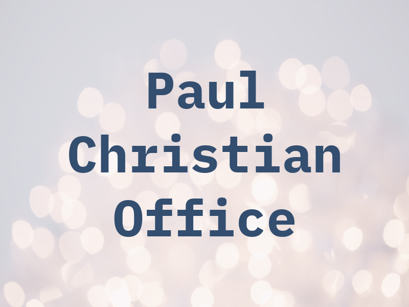 Paul Christian Law Office