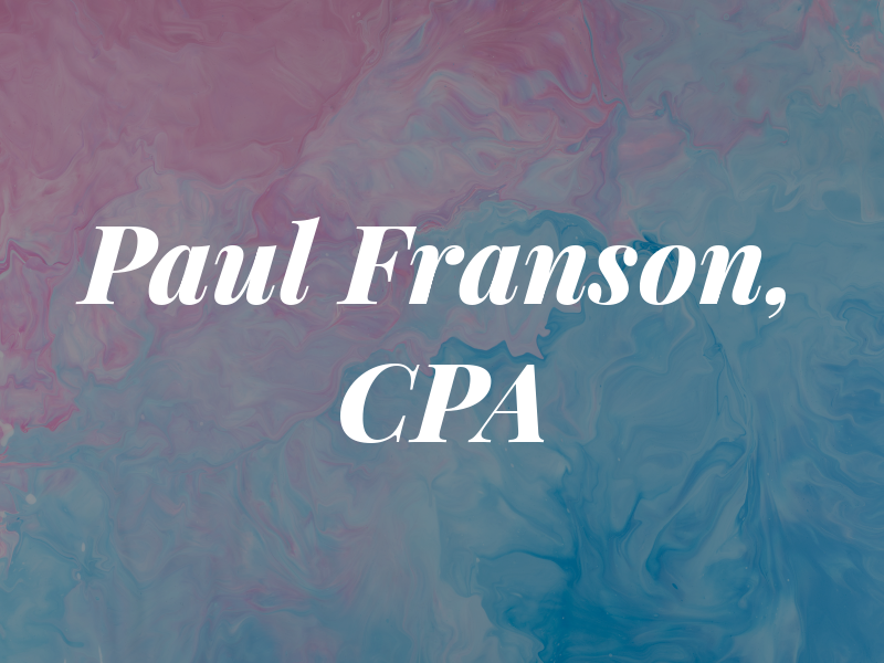 Paul Franson, CPA