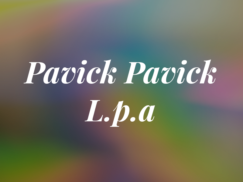 Pavick & Pavick L.p.a