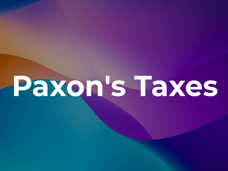 Paxon's Taxes